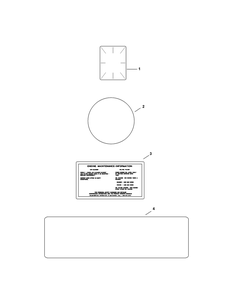 Kohler Cv730-3130 Decals Diagram and Parts List for L48-KH (53AH8CTB050-25HP)(2011) Cub Cadet Lawn Tractor